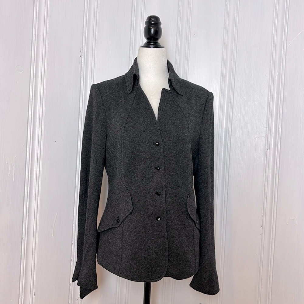 LUISA CERANO Anthracite Gray Blazer